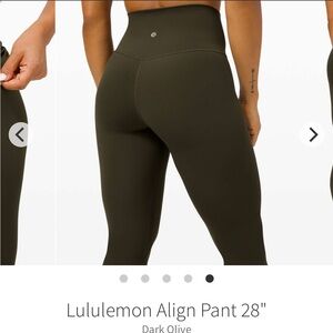 lululemon athletica Align Pant 28" - Dark Olive